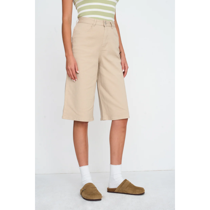24 Colours Shorts Beige Blend Cotton - 60893.bg.