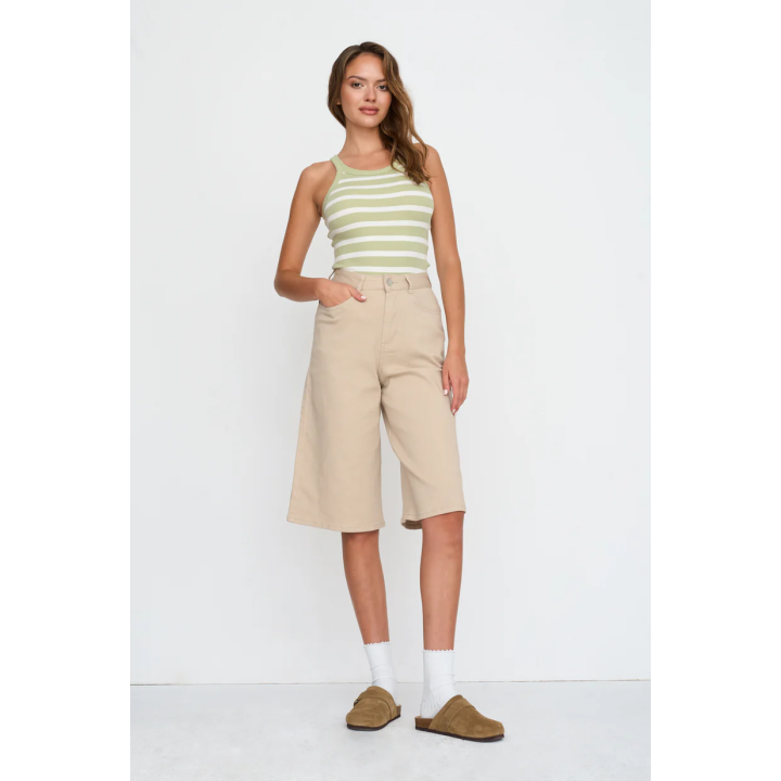 24 Colours Shorts Beige Blend Cotton - 60893.bg.