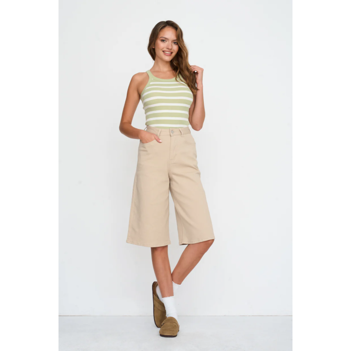 24 Colours Shorts Beige Blend Cotton - 60893.bg.