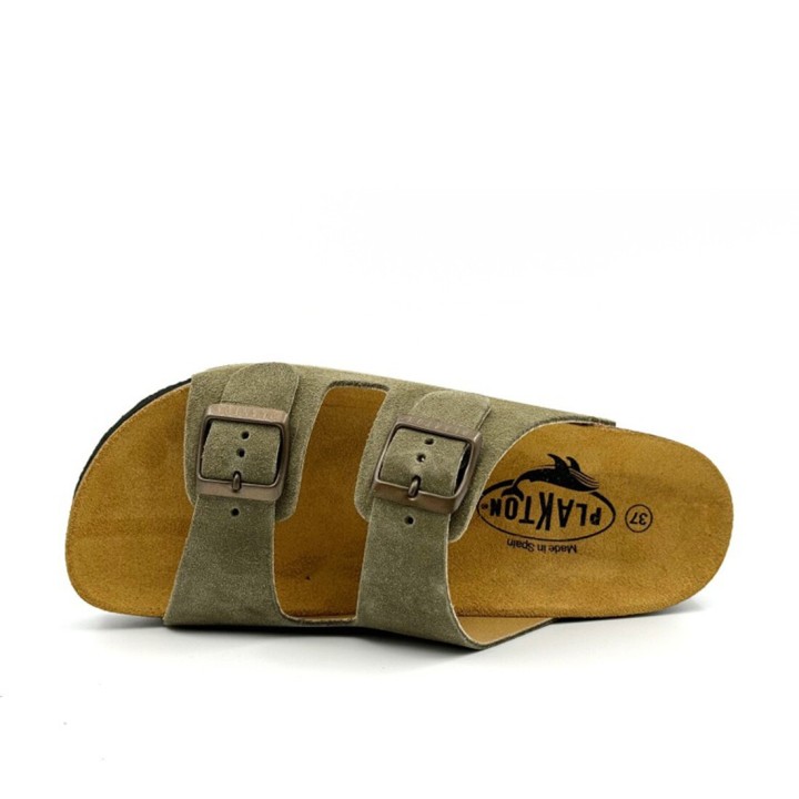 Plakton Afelpado Light Kaki Sandals - 340010-Light Khaki