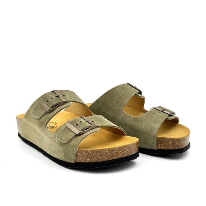 Plakton Afelpado Light Kaki Sandals - 340010-Light Khaki