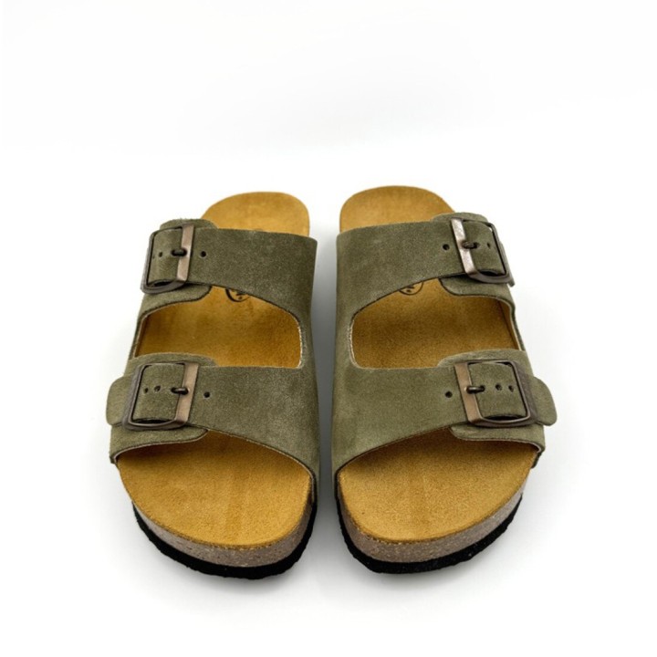 Plakton Afelpado Light Kaki Sandals - 340010-Light Khaki