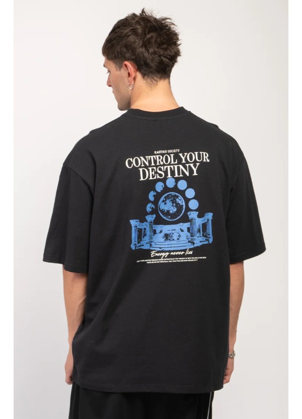 Kaotiko T-Shirt Control Your Destiny Black - AR092-01-G002