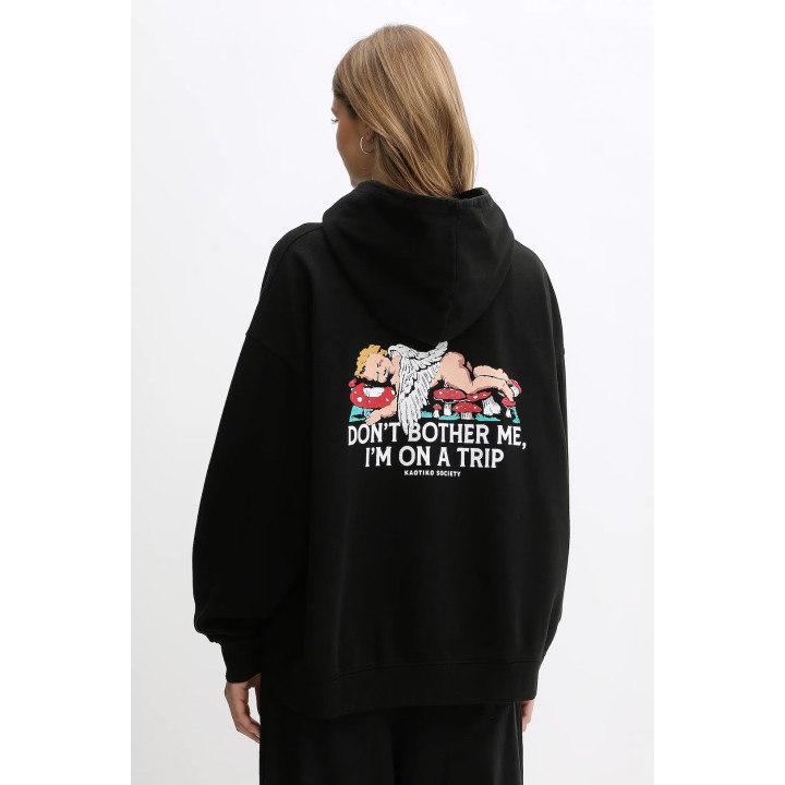 Kaotiko Sweatshirt Sud. Cap. Washed Busy Cupid - AR001-02-G002