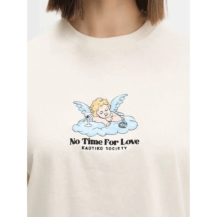 Kaotiko T-Shirt  No Time For Love Organic Cotton - AR013-01S-G002