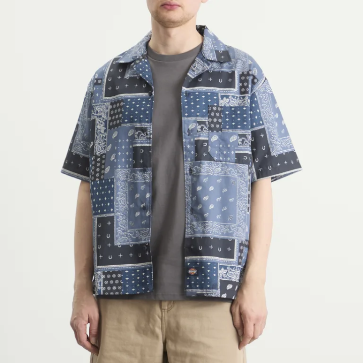 Dickies Shirt Glandorf SS Dark Navy - DK0A889T0DN1