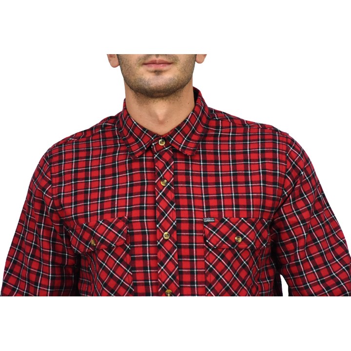 Emerson Ανδρικό Πουκάμισο -EM16 RED/BLACK (202.EM60.80)