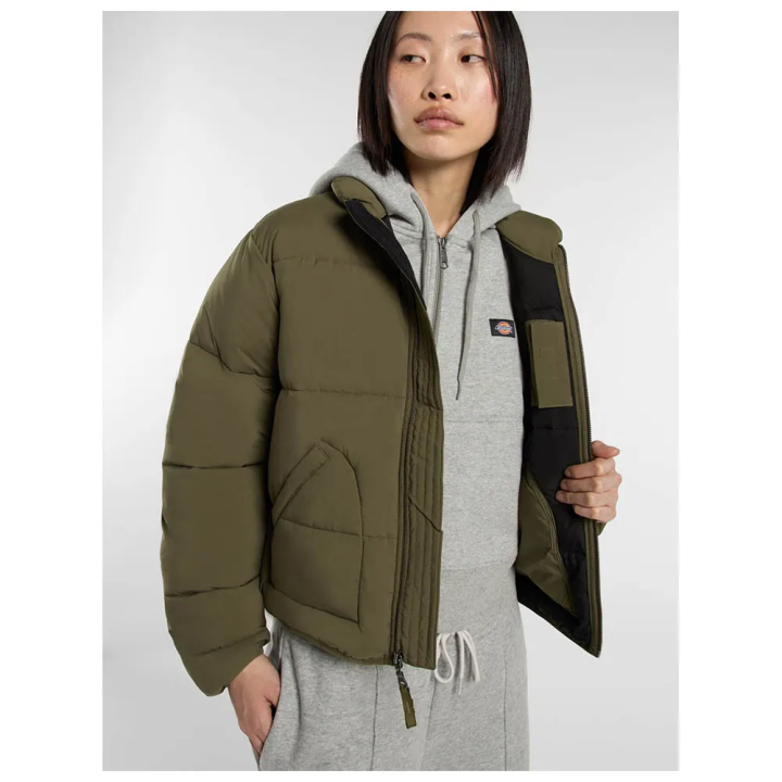 Dickies Puffer Summerdale W Military GR - DK0A87OJMGR1