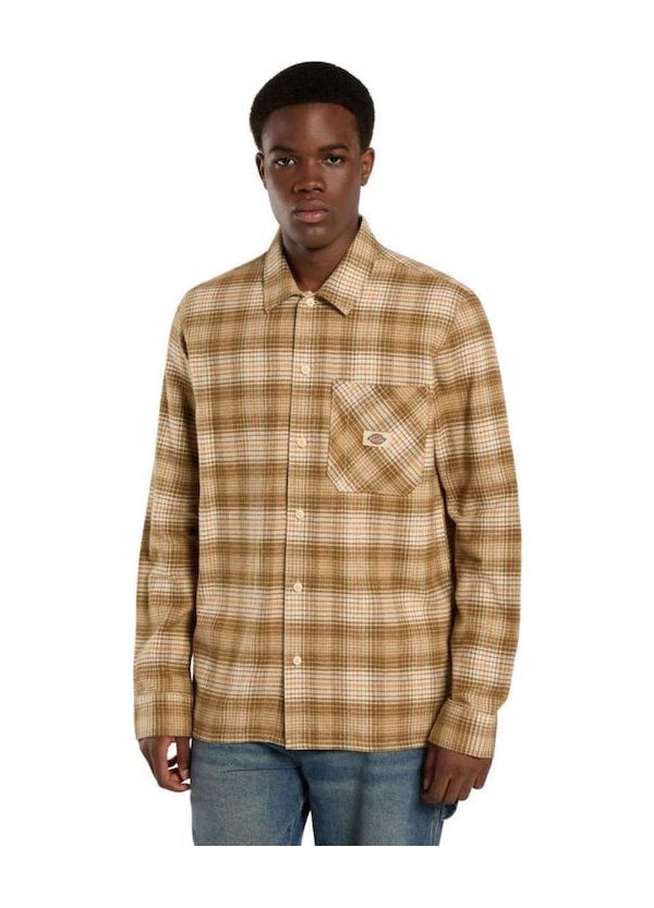 Dickies Shirt M Forest Check Wood Ash - DK0A8653L171