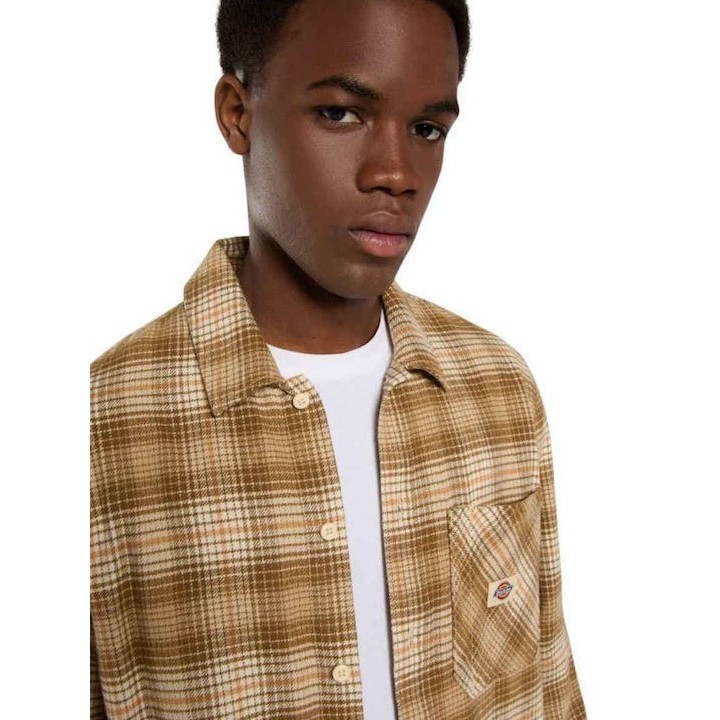 Dickies Shirt M Forest Check Wood Ash - DK0A8653L171