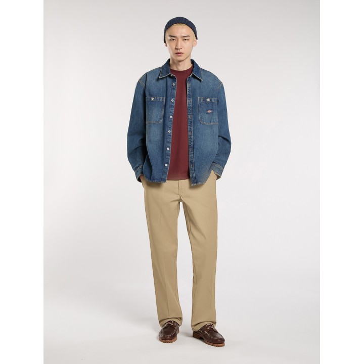 Dickies Shirt Mechanic khaki tinted blue - DK0A87PXL231