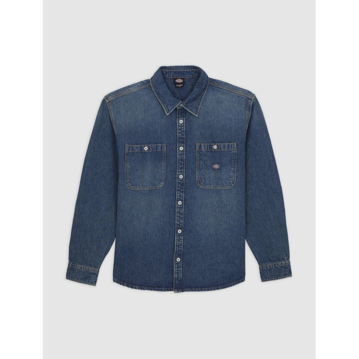 Dickies Shirt Mechanic khaki tinted blue - DK0A87PXL231