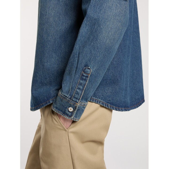 Dickies Shirt Mechanic khaki tinted blue - DK0A87PXL231