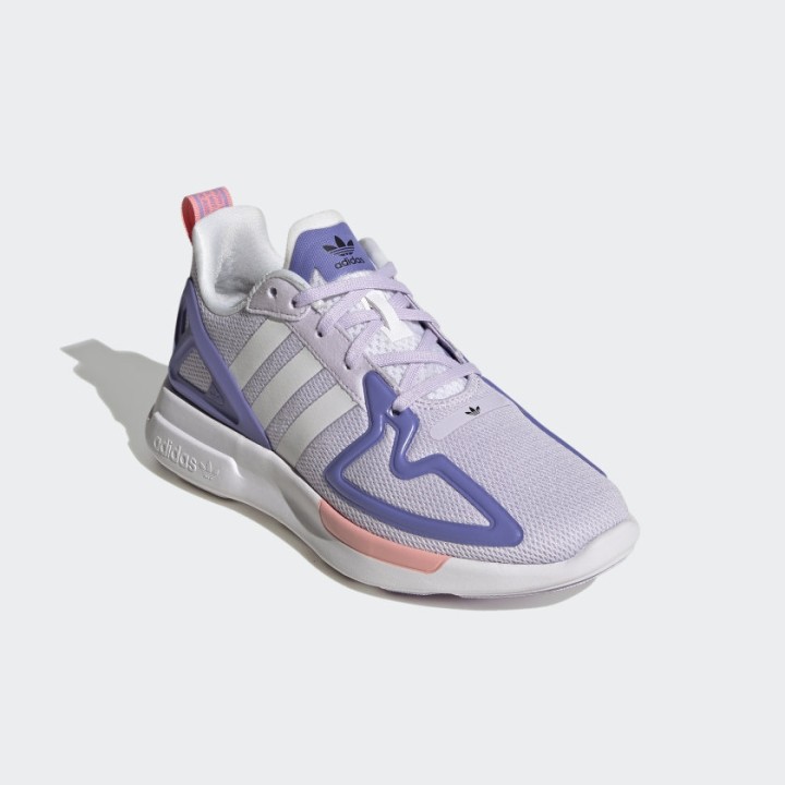 Adidas Originals ZX 2K FLUX J Women's Shoes -Purple Tint / Cloud White/ Joy Purple (FW1907)