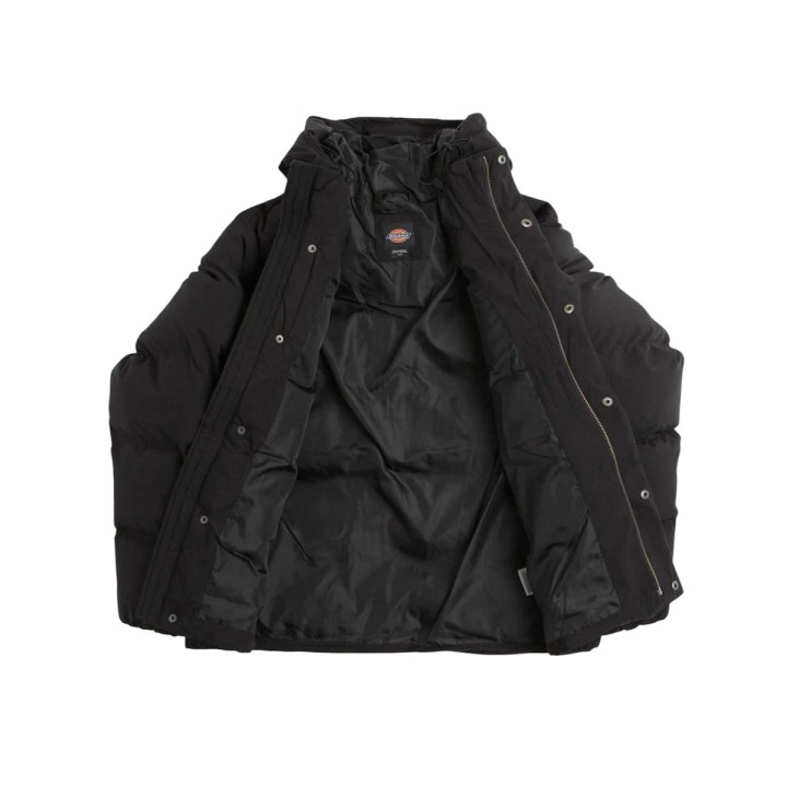 Dickies Puffer Jacket M Eagleville Hooded Black - DK0A87OHBLK1