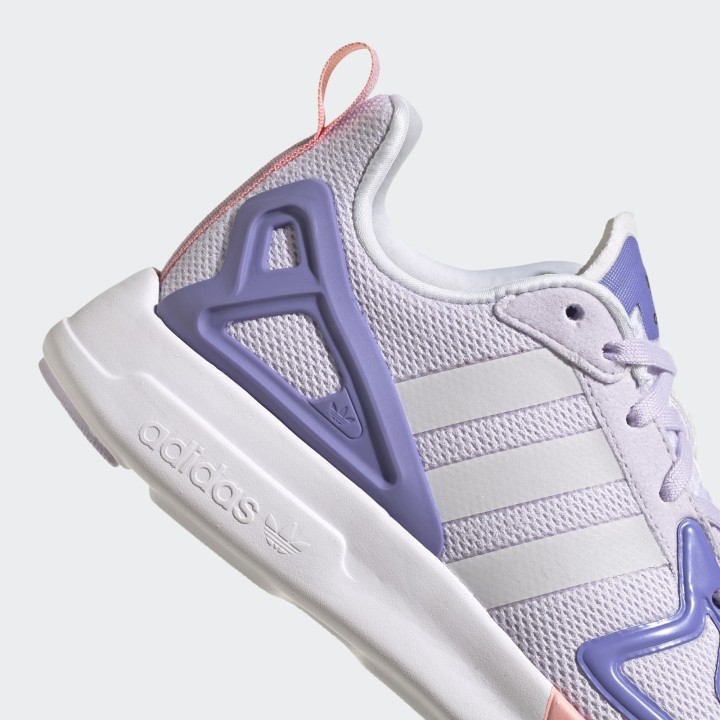 Adidas Originals ZX 2K FLUX J Women's Shoes -Purple Tint / Cloud White/ Joy Purple (FW1907)