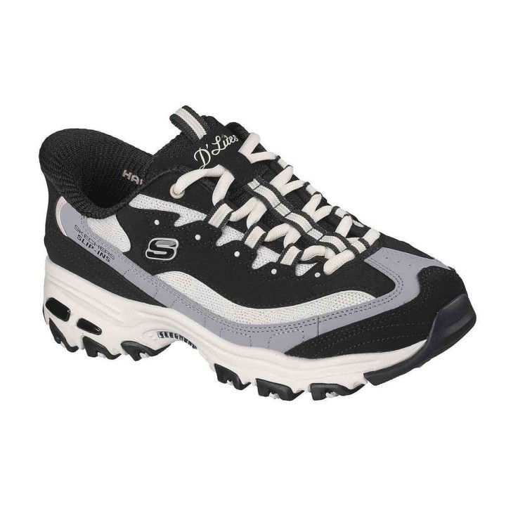 Skechers Sneakers D'Lites Smooth Nostalgia Black- 150537-BKNT