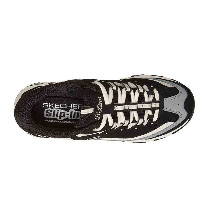 Skechers Sneakers D'Lites Smooth Nostalgia Black- 150537-BKNT