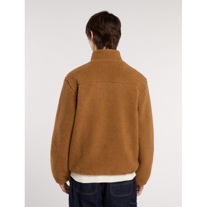 Dickies Fleece Jacket M Mount Hope Zip Brown Duck - DK0A4YEE0BD1