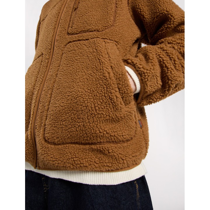 Dickies Fleece Jacket M Mount Hope Zip Brown Duck - DK0A4YEE0BD1