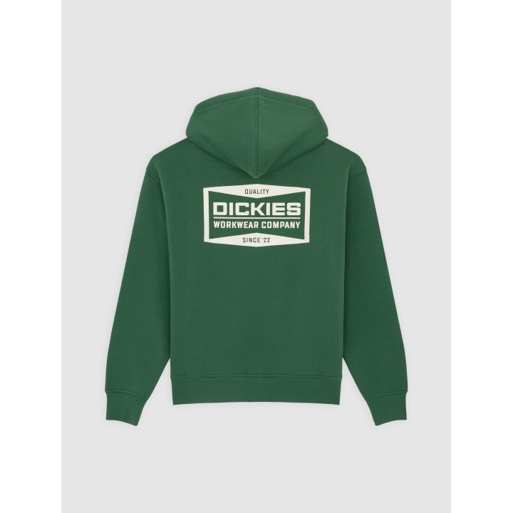 Dickies Hoodie Full Zip Graphic in Pine Needle Green - DK0A88L5PIN1