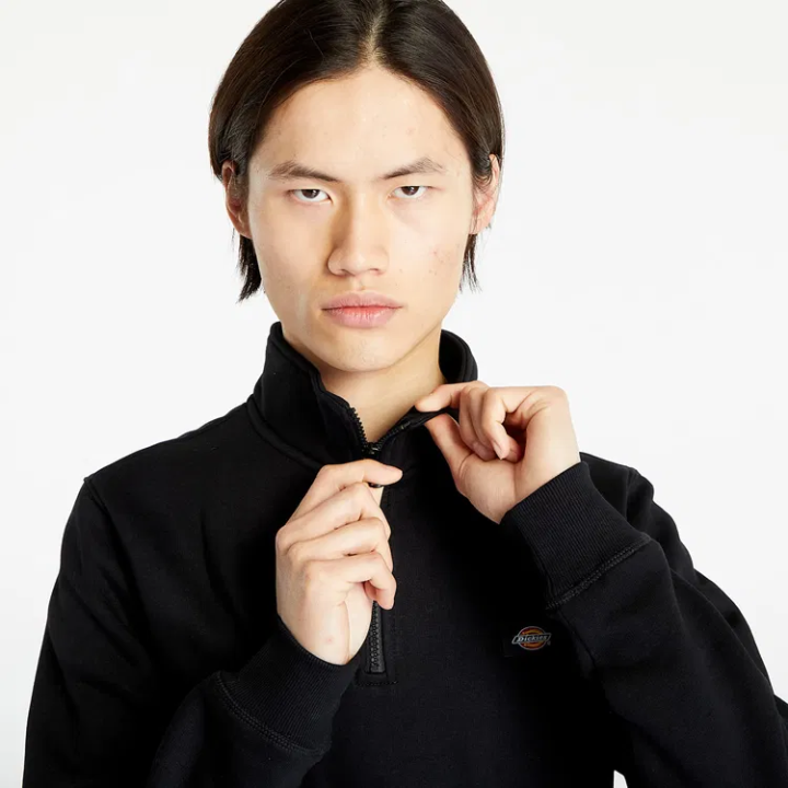 Dickies Quarter Oakport Zip Crew - DK0A4XD4BLK1