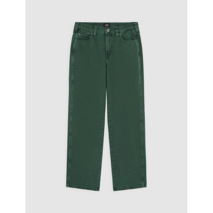 Dickies Pants Denim Farner W Pine Needle Green - DK0A87NNPIN1