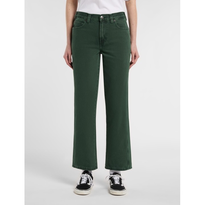 Dickies Pants Denim Farner W Pine Needle Green - DK0A87NNPIN1