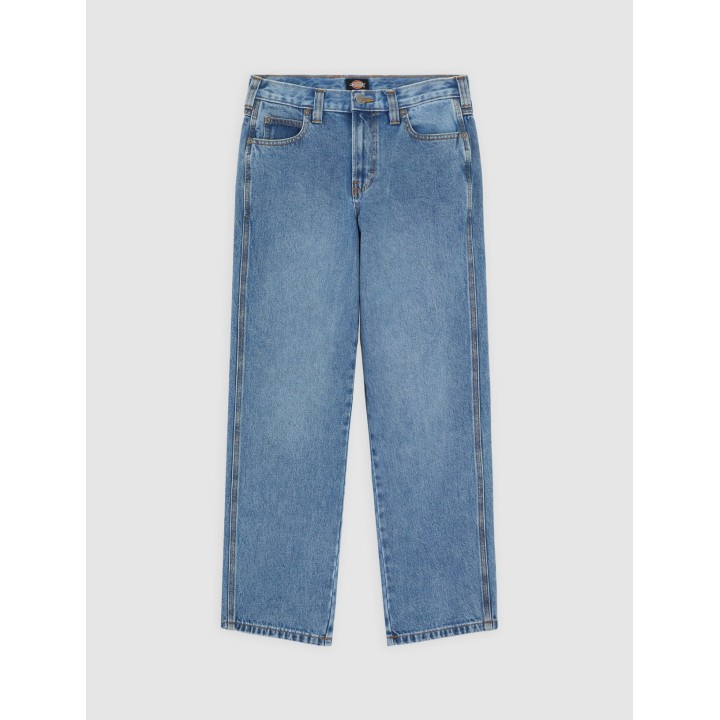 Dickies Pants Denim Farner W Rinsed Fade - DK0A87NNK211
