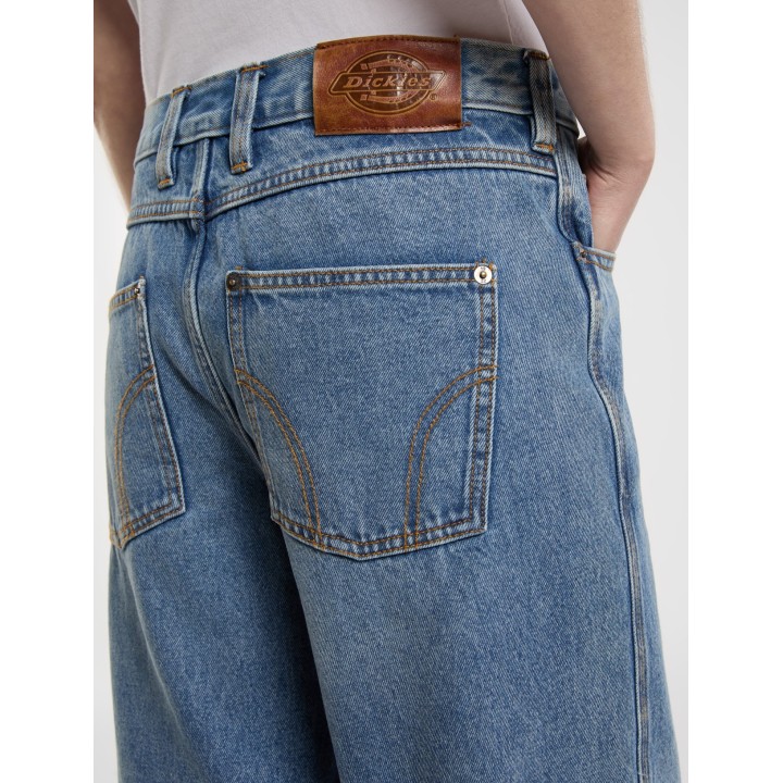 Dickies Pants Denim Farner W Rinsed Fade - DK0A87NNK211