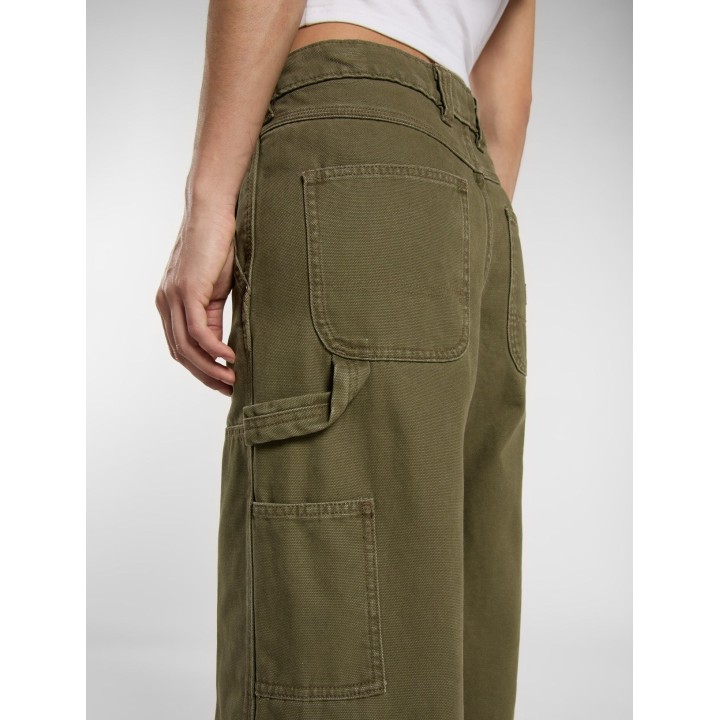 Dickies Pants Double Knee Canvas Military Green - DK0A87POMGR1