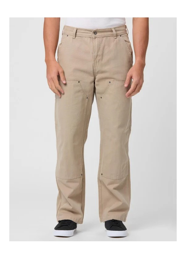Dickies Pants M Double Knee Canvas Carpenter Desert Sand - DK0A87PE0DS1