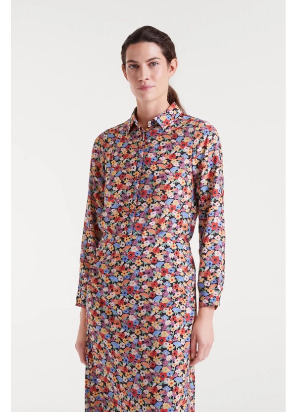 Compania Fantastica Shirt Hampton Small Print Lightweight Crepe - 53C/12006