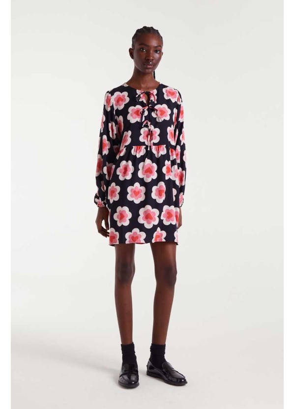 Compania Fantastica Short dress with sweetheart print - 53C/40004