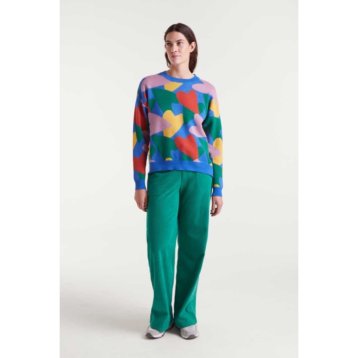 Compania Fantastica sweater Jacquard knit with cupid print - 53C/10207