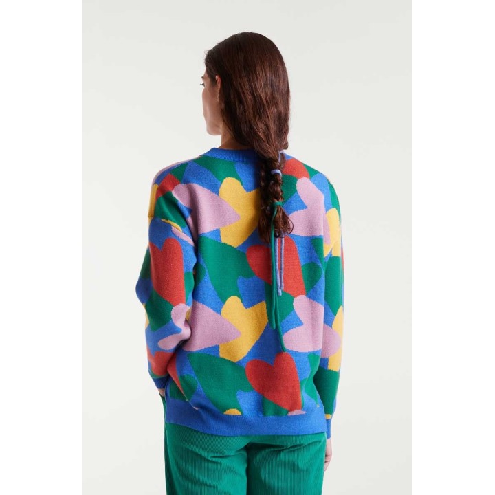 Compania Fantastica sweater Jacquard knit with cupid print - 53C/10207
