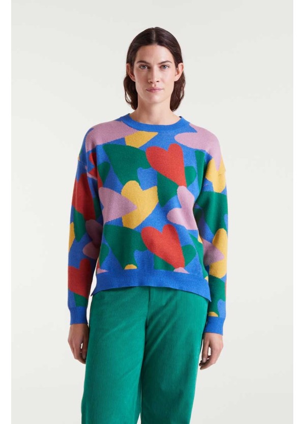 Compania Fantastica sweater Jacquard knit with cupid print - 53C/10207