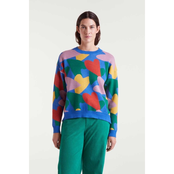 Compania Fantastica sweater Jacquard knit with cupid print - 53C/10207