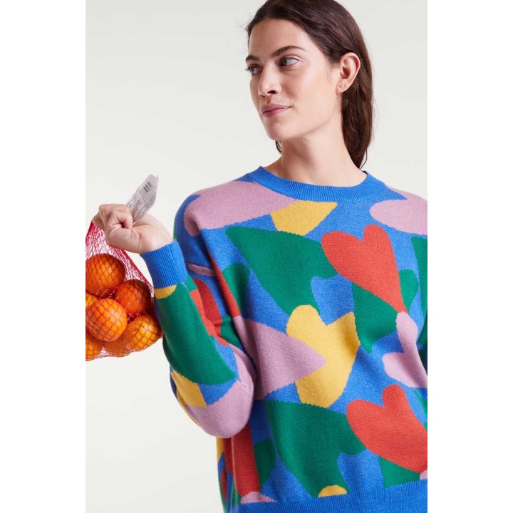 Compania Fantastica sweater Jacquard knit with cupid print - 53C/10207