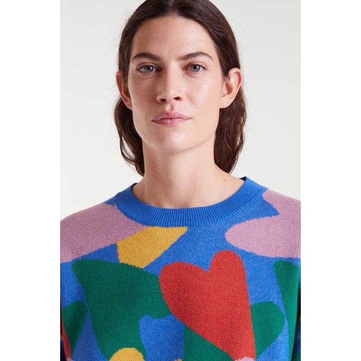 Compania Fantastica sweater Jacquard knit with cupid print - 53C/10207
