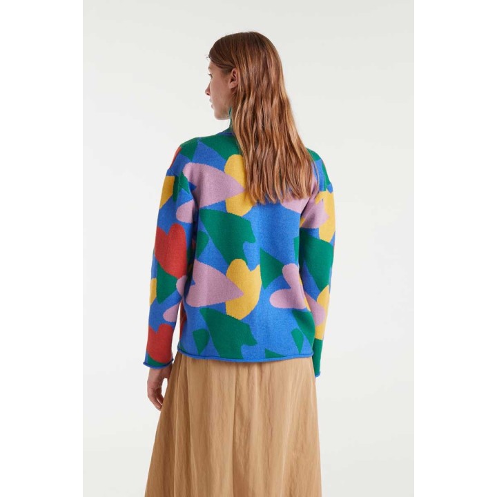 Compania Fantastica cardigan Jacquard with cupid print - 53C/10211