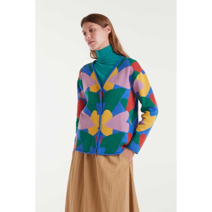 Compania Fantastica cardigan Jacquard with cupid print - 53C/10211
