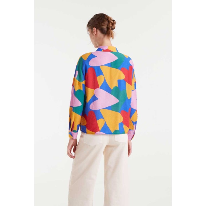 Compania Fantastica Shirt Light crepe with Cupid print - 53C/11017