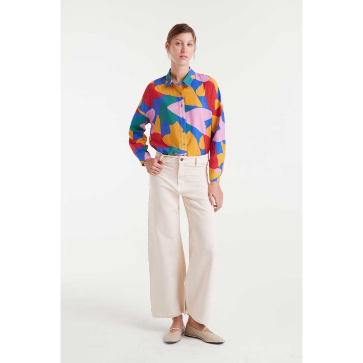 Compania Fantastica Shirt Light crepe with Cupid print - 53C/11017