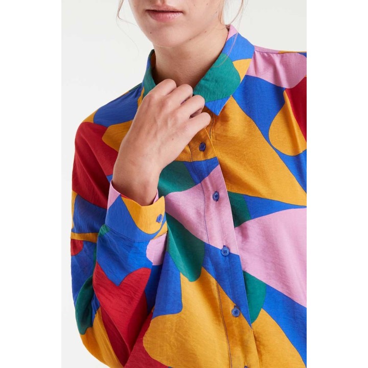 Compania Fantastica Shirt Light crepe with Cupid print - 53C/11017