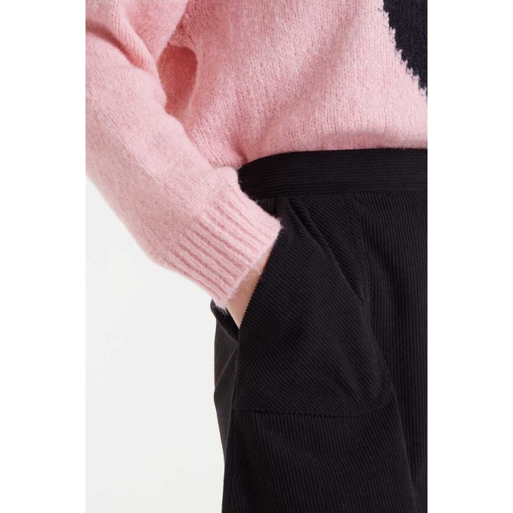 Compania Fantastica skirtShort black corduroy - 53C/11019
