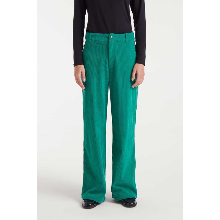 Compania Fantastica pants Green corduroy - 53C/11039