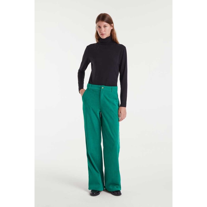Compania Fantastica pants Green corduroy - 53C/11039