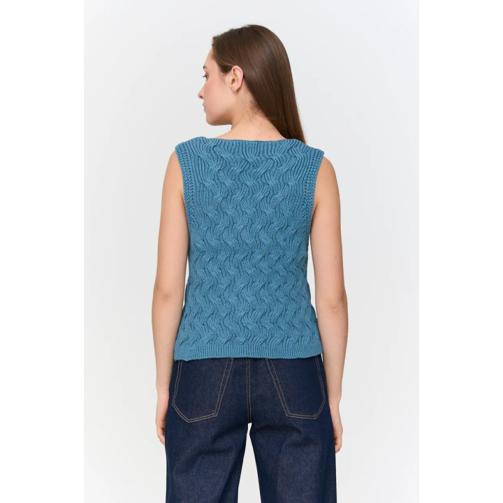24 Colours Vest in blue - 41285b