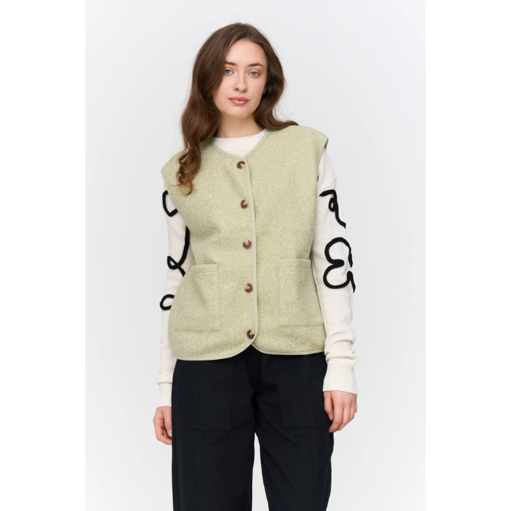 24 Colours Vest in green - 90511a.gr